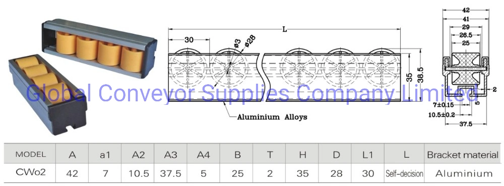 Steel Skate Roller Track Heavy Loading Roller Conveyor Heavy Wheel Conveyor