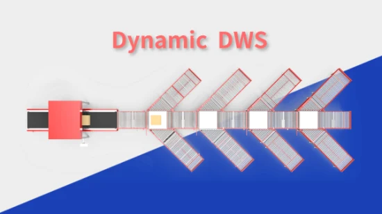 Smistatore verticale a nastro trasversale per consegna postale, CBS lineare, sistema Dws integrato con Oms, Wms, ERP Smistatore a ruote