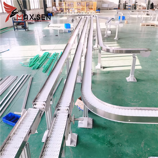 Trasportatore a catena modulare a nastro trasportatore a catena in plastica di produzione Maxsen per la lavorazione industriale dalla fabbrica cinese